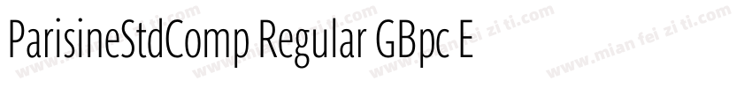 ParisineStdComp Regular GBpc EUC H字体转换